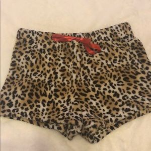 Leopard pajama shorts